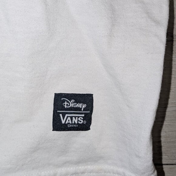 Disney Vans Mickey Mouse 50th WDW Classic Fit White T-Shirt Adult Size L Logo - Picture 4 of 5